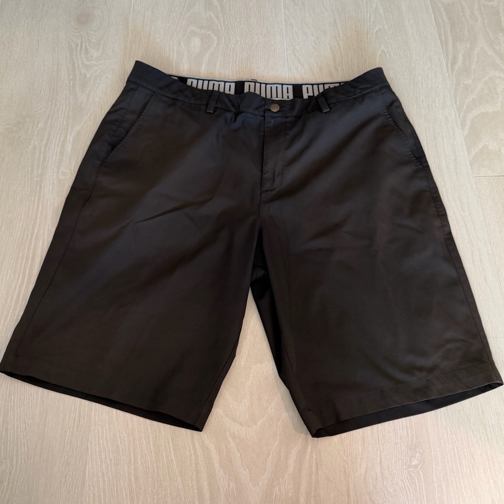 Puma Men's Charcoal Athletic Shorts